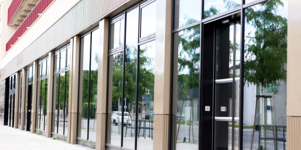 Puertas y Ventanas de Aluminio / PVC a medida Badajoz · Raíl Empotrable Adaptado al Paso de Minusválidos